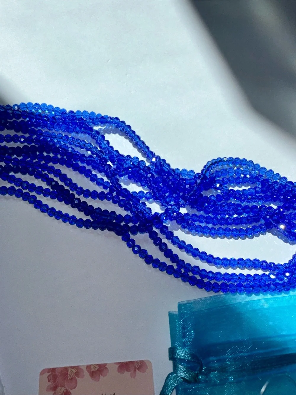 Blue Bead Jewelry Kit with Multi-Strand Components